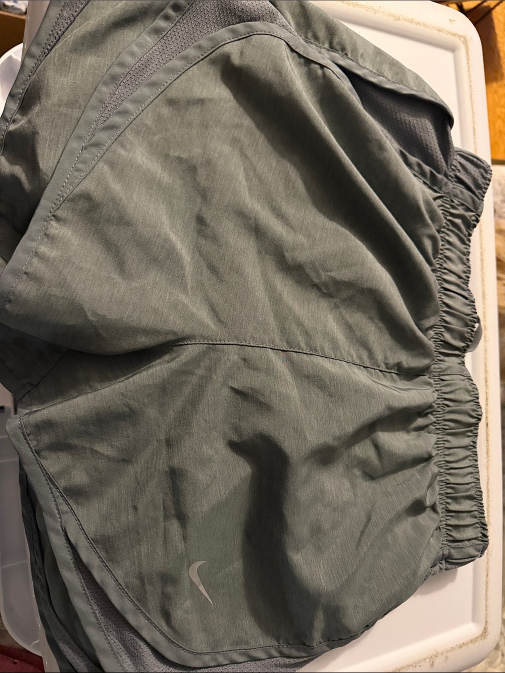 Nike Men’s Sage Green Athletic Running Shorts